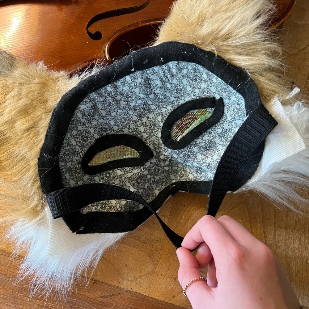 Handmade cat mask